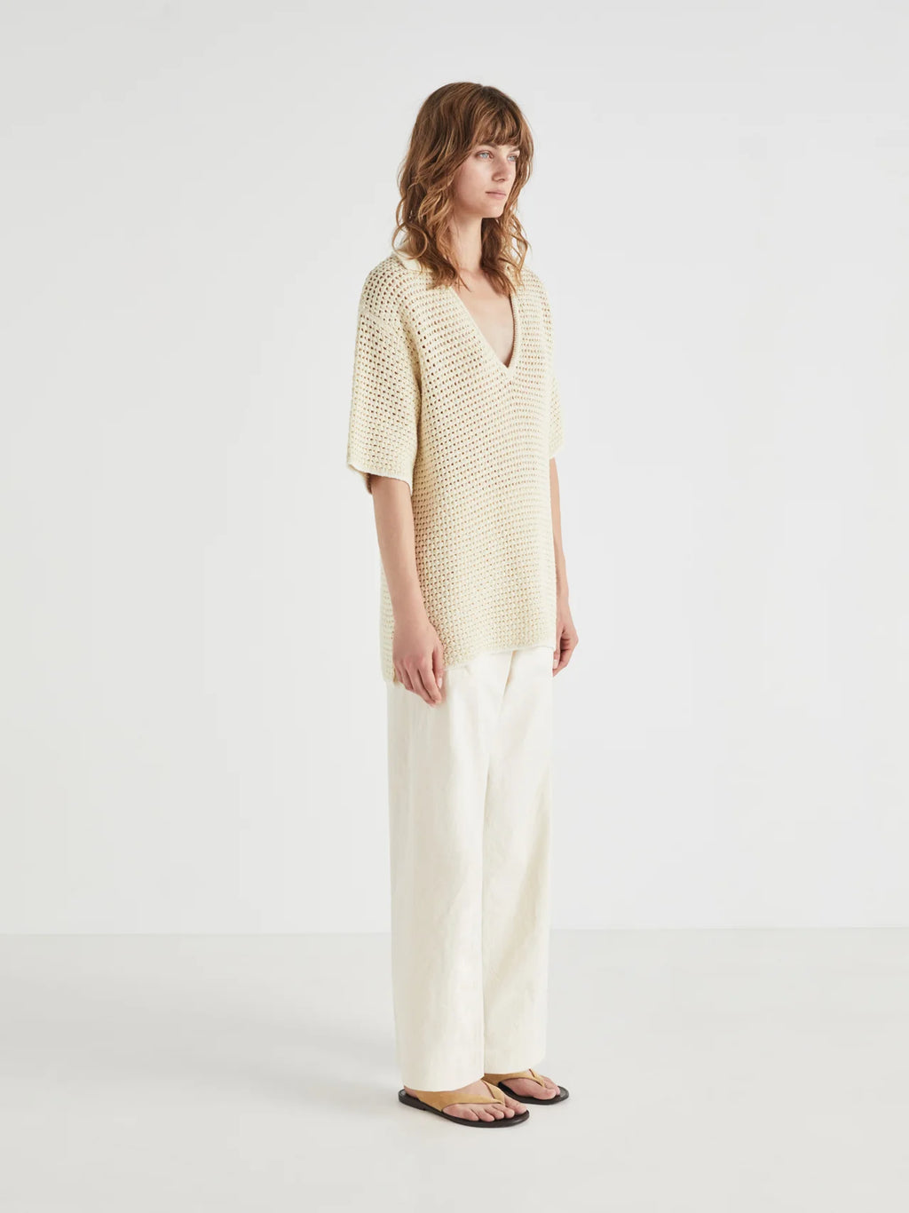 ABREGO TROUSERS - ECRU