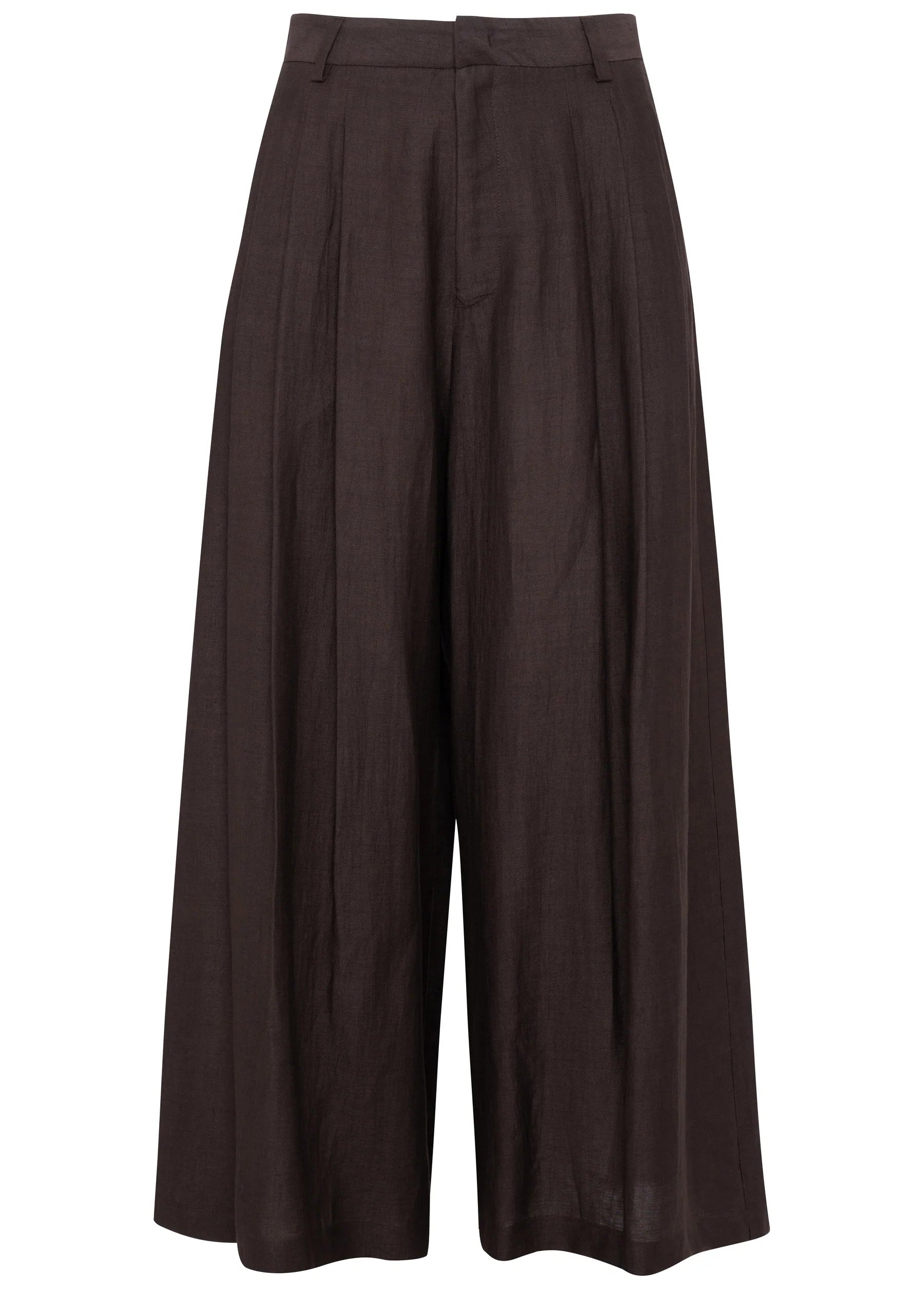 COOKIE CULOTTE PANTS - CHOCOLATE