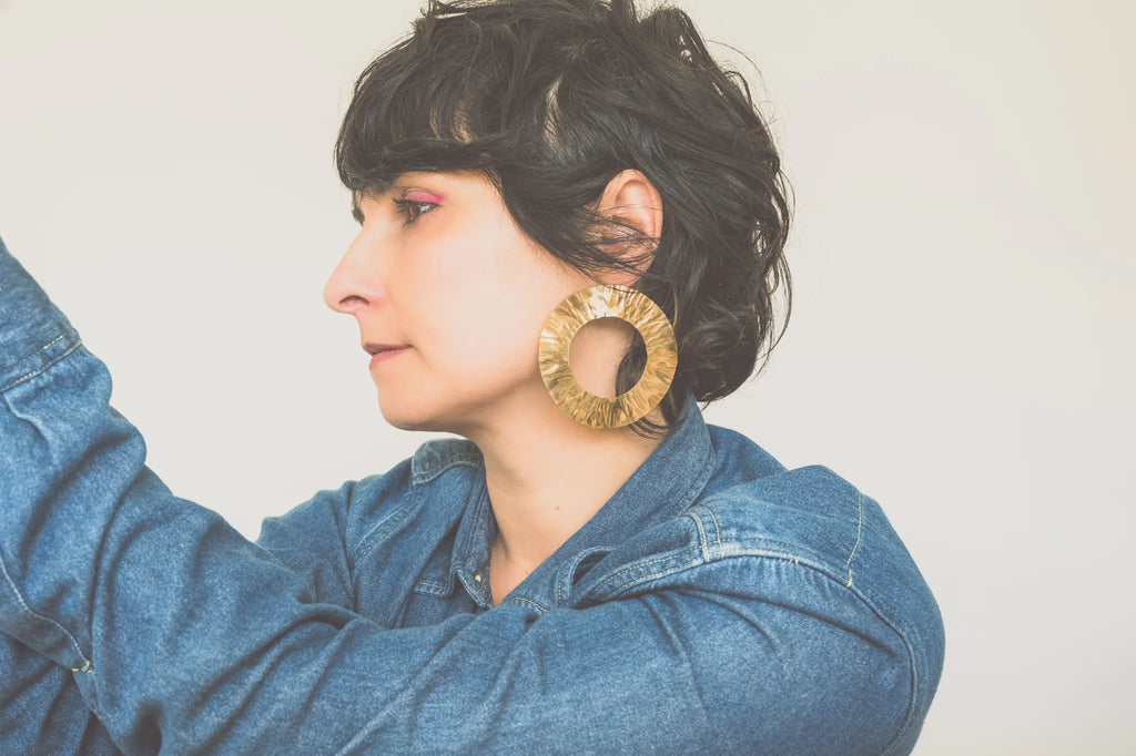 Aki Earrings - Brass