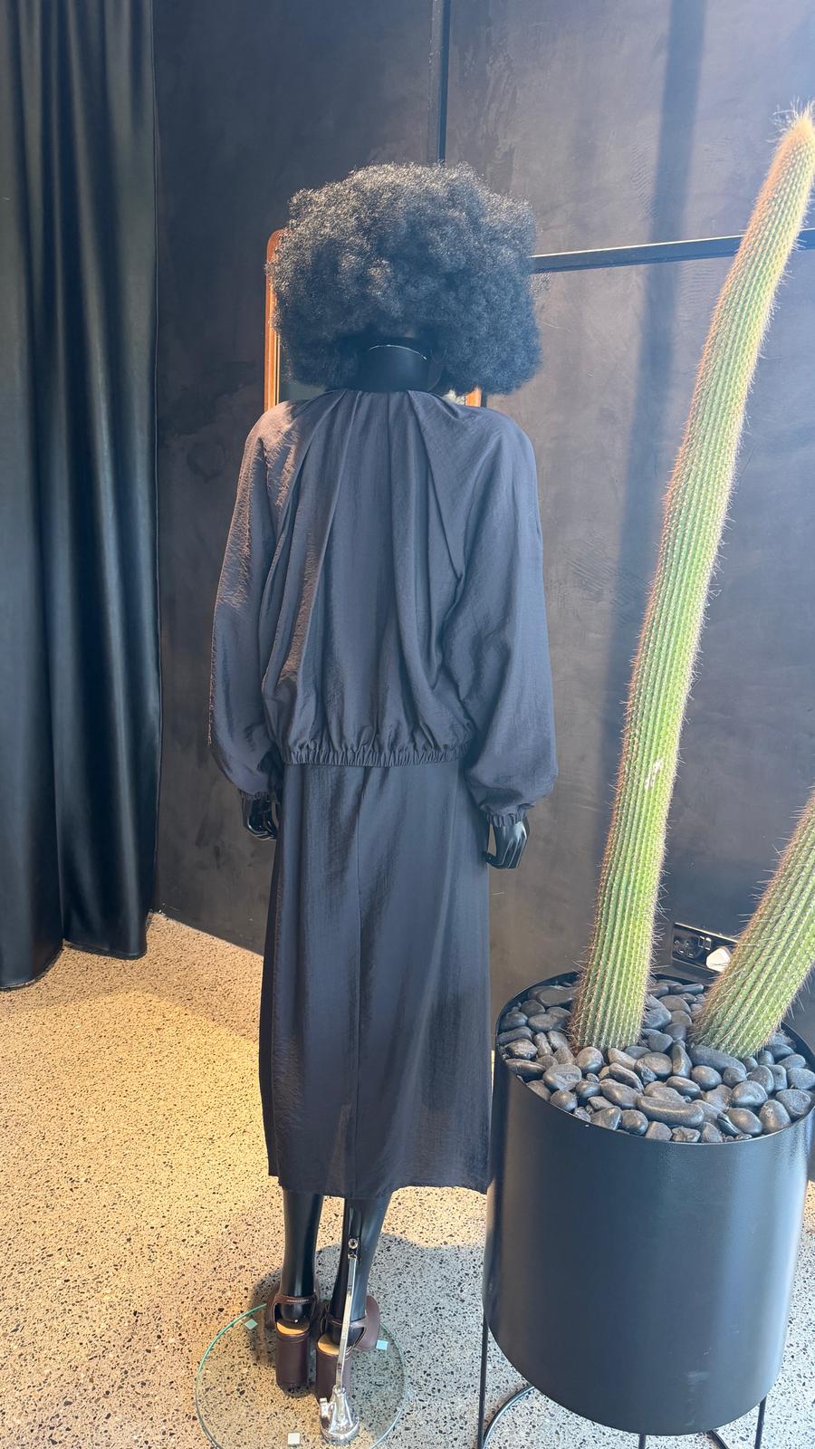 NUBE ZIP JACKET - COFFEE