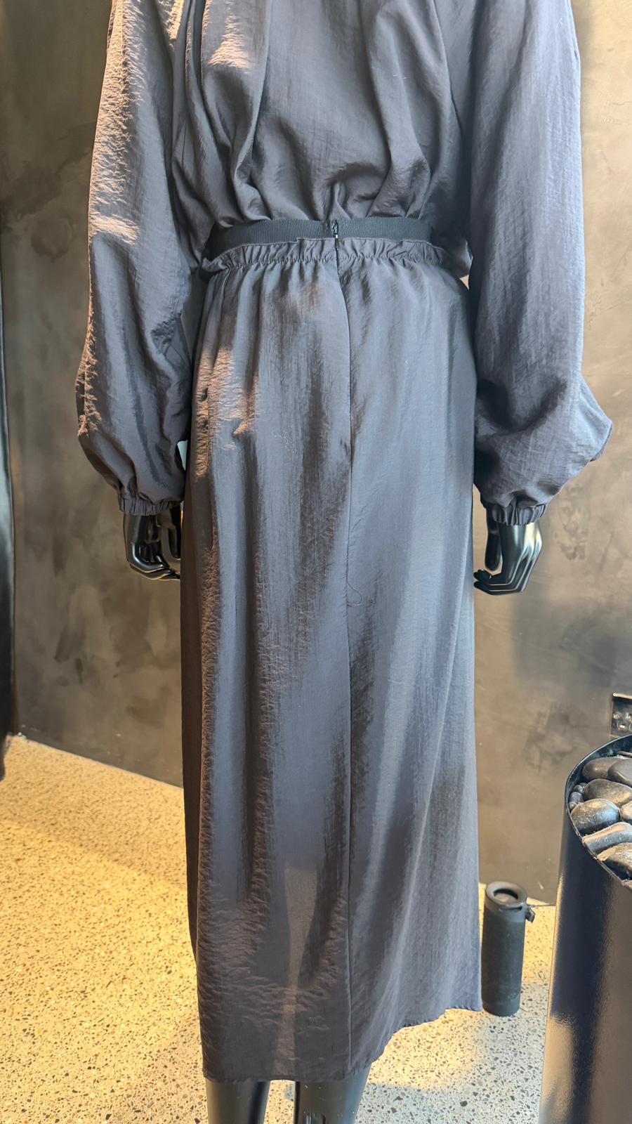 NIRVANA GATHERED SKIRT - COFFEE