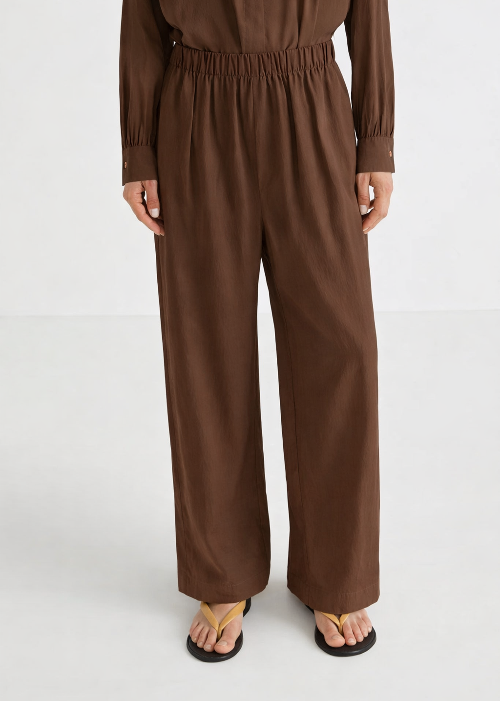 ROCA RELAXED TROUSERS - CAOBA